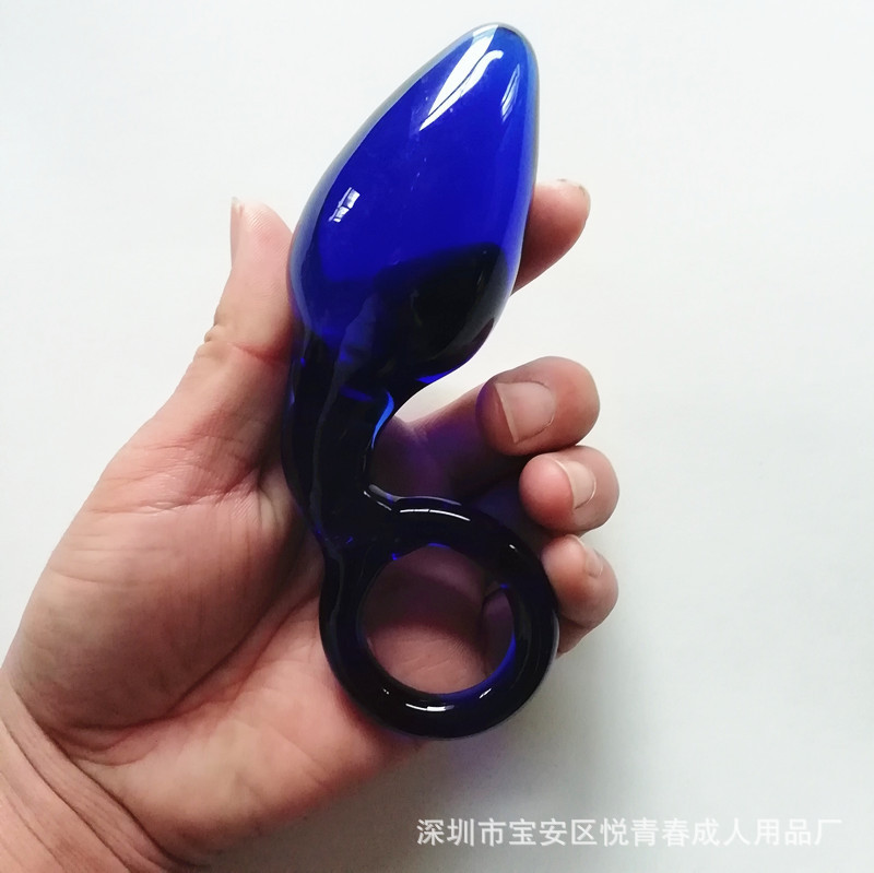 成人用品后庭肛水晶玻璃扩肛肛交迷你肛塞女用器具玻璃肛塞情趣用