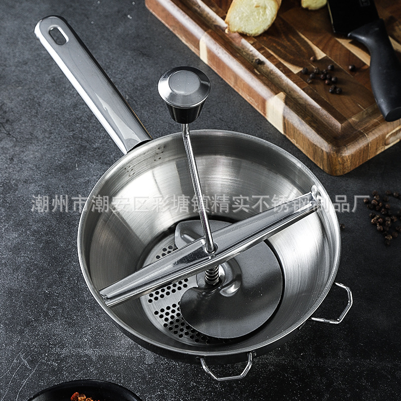 压土豆泥器 土豆压不锈钢压薯器 烘焙捣碎器宝宝辅食厨房工具创意