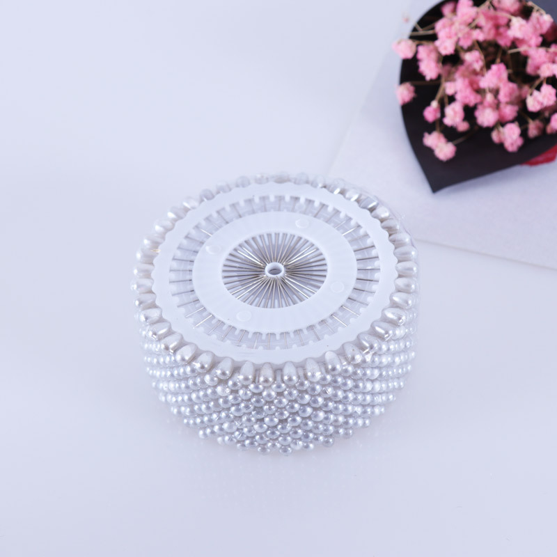 Disco Perla aguja flor azul ramo Perla aguja color blanco perla pin flor ramo material