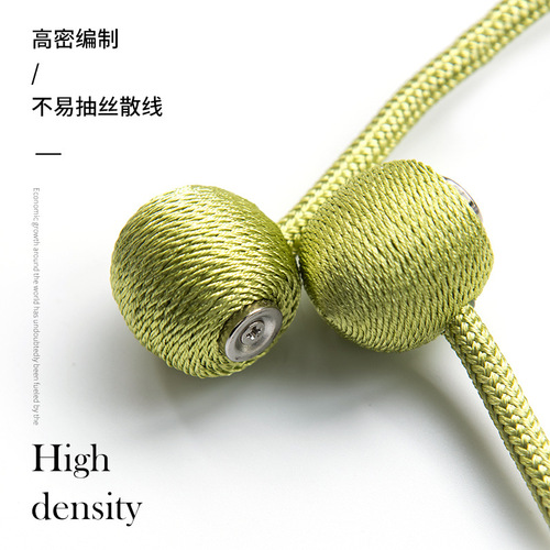 Cross-border supply Oxford earphone style curtain magnetic buckle curtain straps simple punch-free wholesale curtain buckle