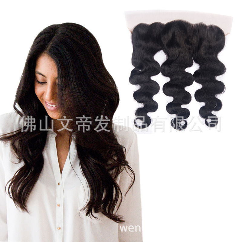 Cross-Border Hot Selling Real Hair Brazilian Hair Real Hair 13X4 Lace Hair Block Humanhair Wig Manufacturer Wholesale