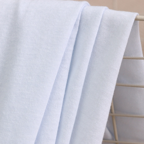 100% combed cotton interlock knit fabric for seamless T-shirt and bodysuit lining with edge finishing