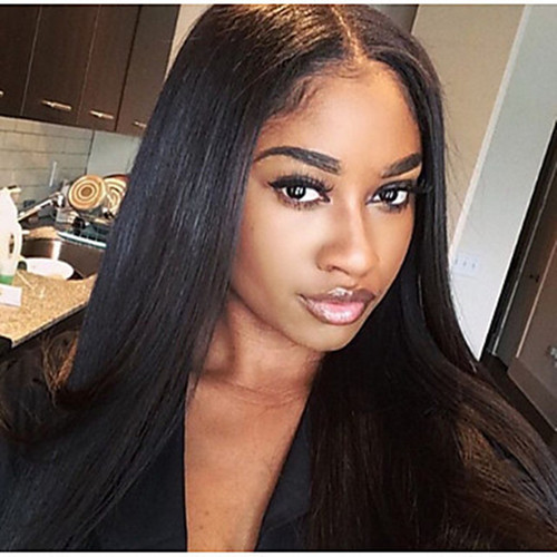 Amazon hair supply fake hair black straight hair African cross-border foreign trade fashion acrylic hair cap for women factory wholesale