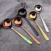 L304 stainless steel spoon Korean household hot pot deepen drinking the spoon head round spoons, small spoon spoons, porridge spoons