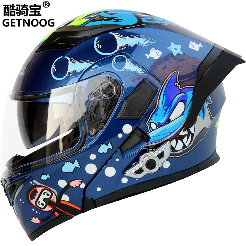 Китайское название не поддерживается: Motorcycle Bluetooth helmet with visor, electric helmet with tail fin, high battery life of 88 hours