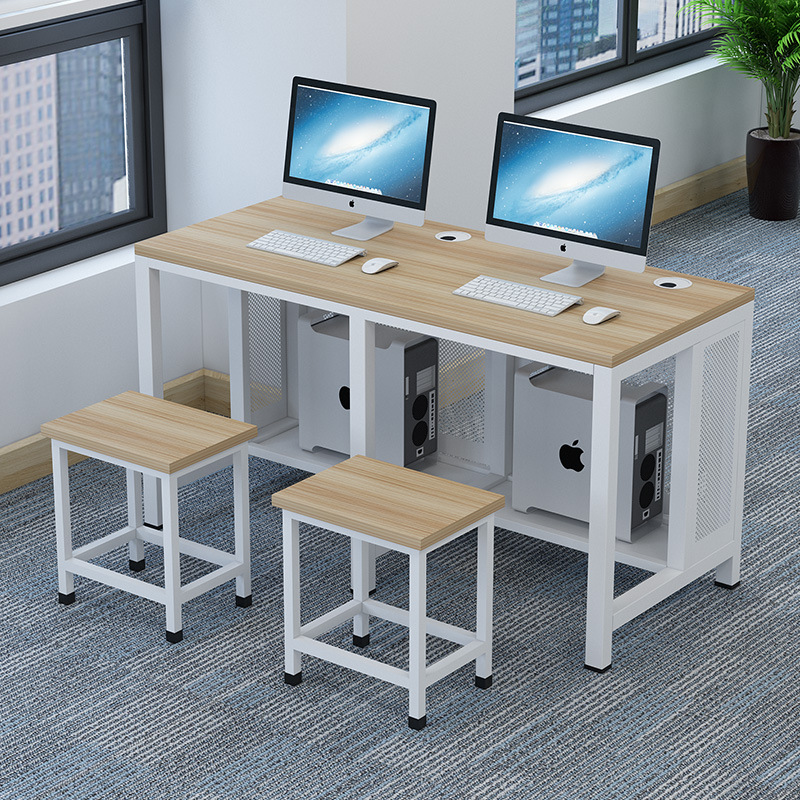 School Data Center computer room computer desk Internet bar table and chair teacher training class table and chair suit desktop table single double