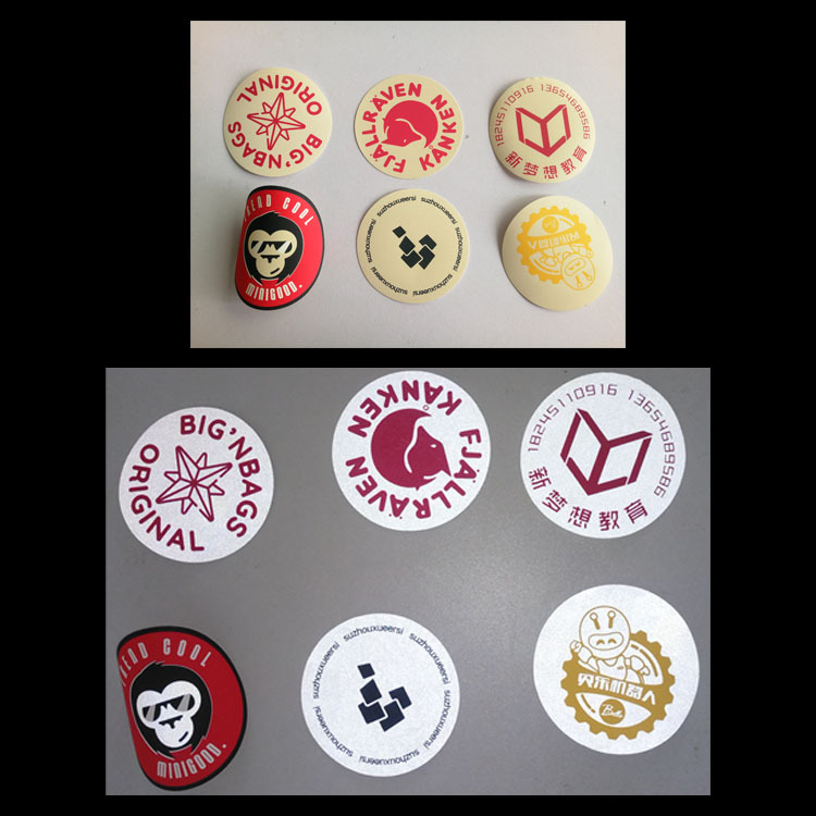 源头厂家高档品牌服饰箱包帽子丝印logo环保耐水洗TPU PU反光标