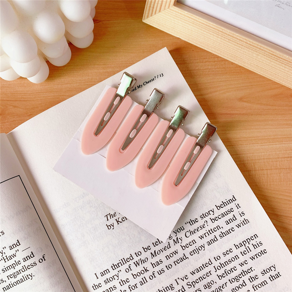 Celebridad de Internet Ouyang Nana mismo estilo horquilla perfecta partición posicionamiento clip maquillaje horquilla lateral clip BB duckbill clip belleza