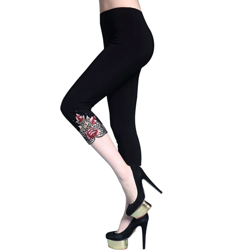 Летние брюки, тонкие лосины, плюс размер, эластичная талия, оптом