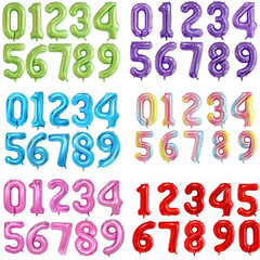 40-inch digital aluminum film balloon, American-style rose gold and silver shiny gold digital balloons, wedding anniversary decoration balloons