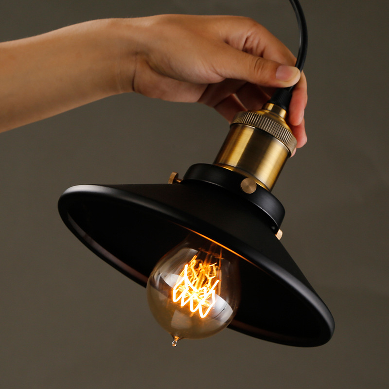 Bronze bar retro creative ceiling lamp for living room