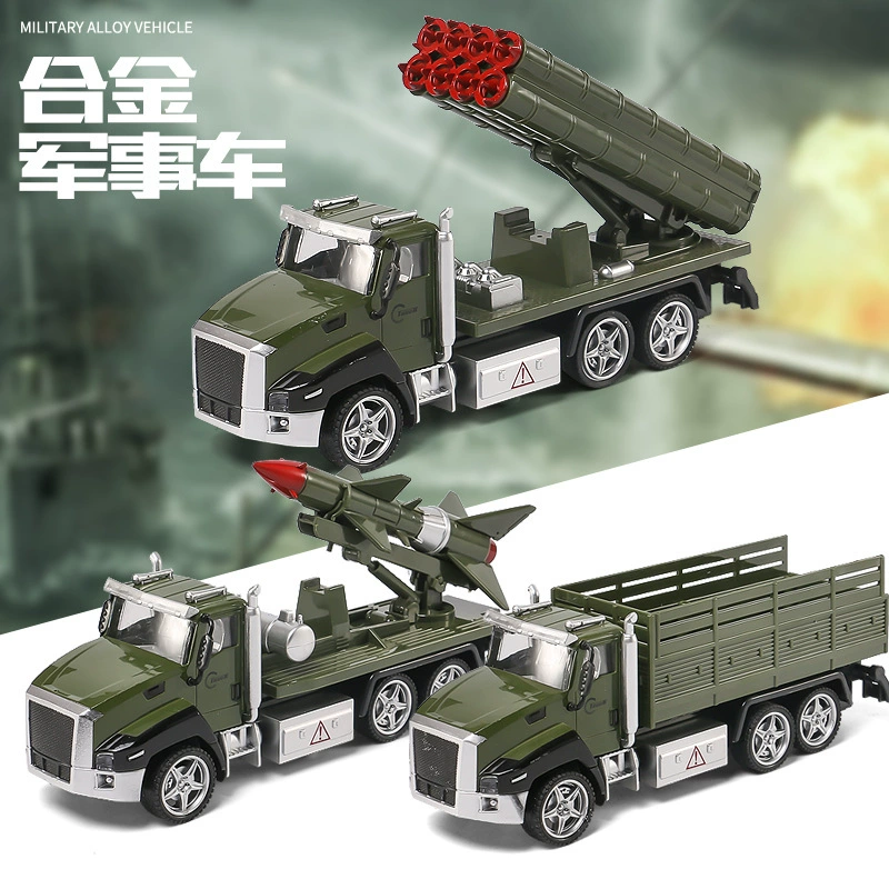 Warrior, toy with light music, metal car model, rocket, excavator, alloy car, fire truck, American style