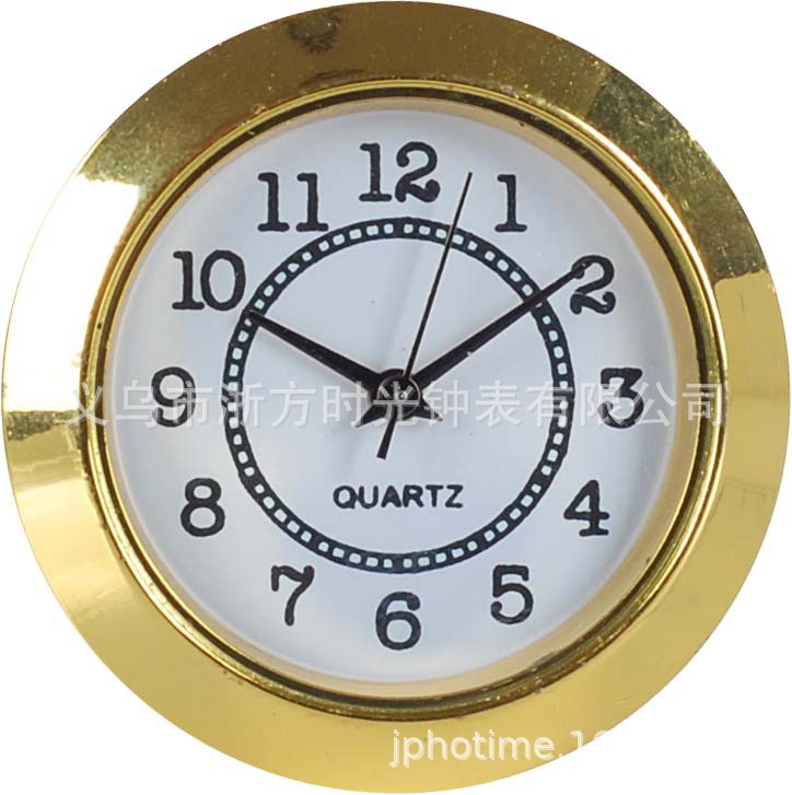 [Artesanía accesorios-con incrustaciones de reloj de cabeza] hierro forjado de cristal de metal de plástico hora reloj liner movimiento 38MM