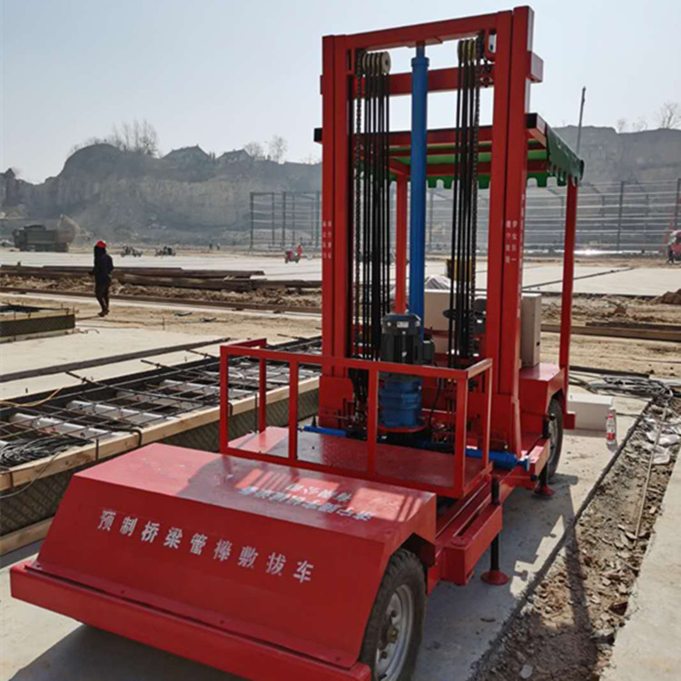 供应双门路橡胶管拔管机 可升降橡胶管抽拔管机价格 橡胶管拔管车