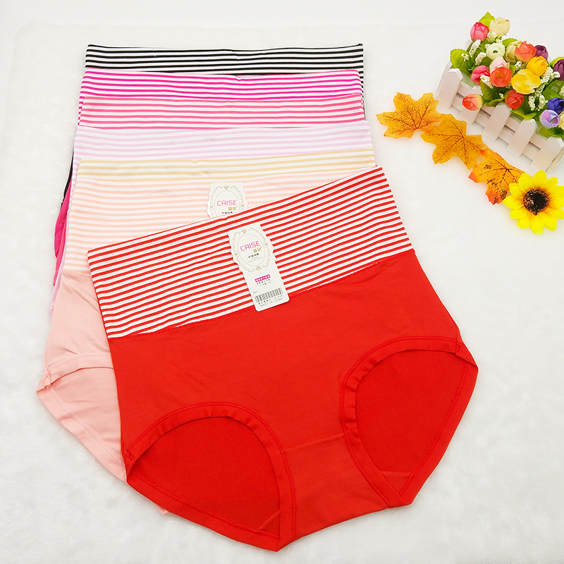 New women's underwear plus size briefs mid-high waist women's shorts wholesale stall Fair hot sale 5 yuan model