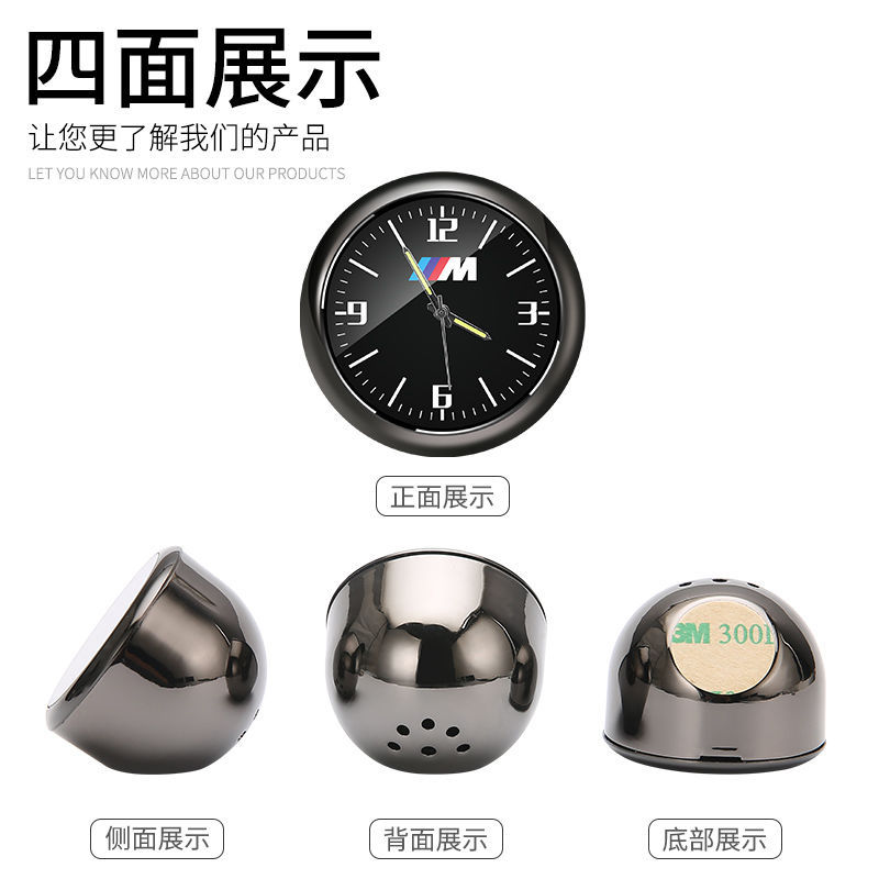Reloj de coche luminoso coche reloj electrónico reloj de coche horario reloj de cuarzo reloj regalo de coche