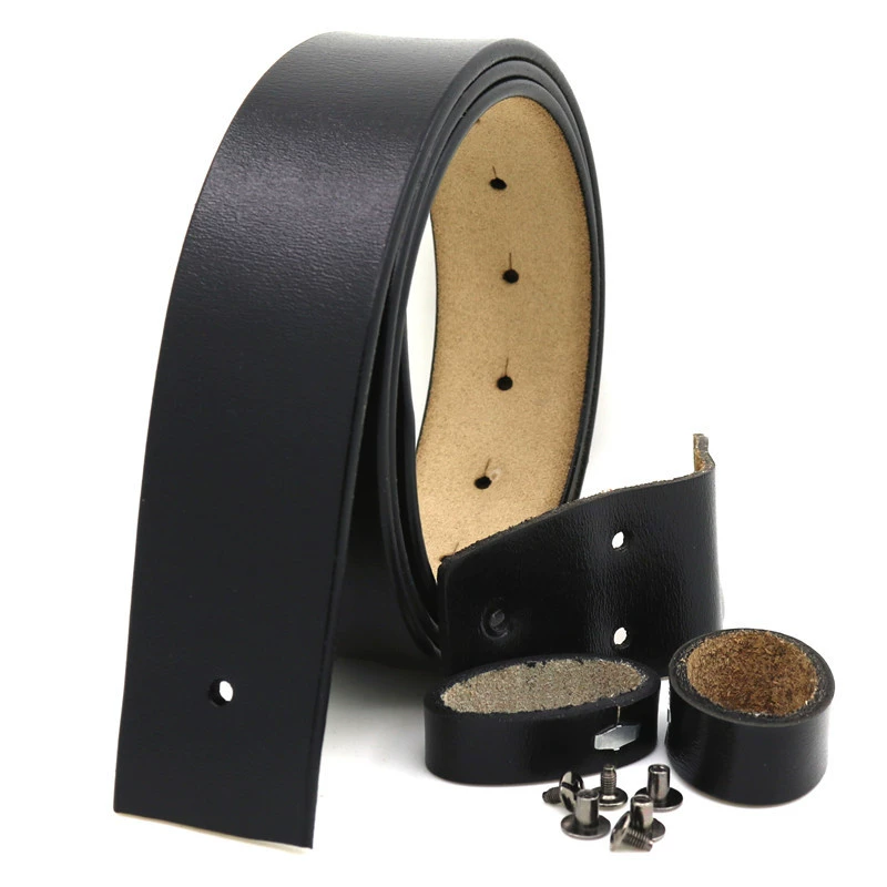 Antique leather belt, accessory, genuine leather, 3.8cm