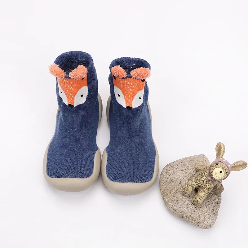 Calcetines con suela para bebés de 1-5 años, antideslizantes, para primeros pasos y suelos interiores