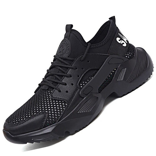 Cross-border new labor protection shoes for men in summer, lightweight, soft and breathable safety shoes, anti-smash and anti-puncture work shoes, steel toe caps