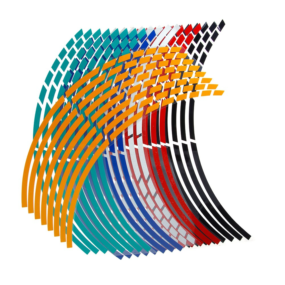 18-дюймовые наклейки на ступицу обода автомобиля наклейки на обод мотоцикла персонализированные модифицированные наклейки с разбитых колес оптовая продажа с фабрики