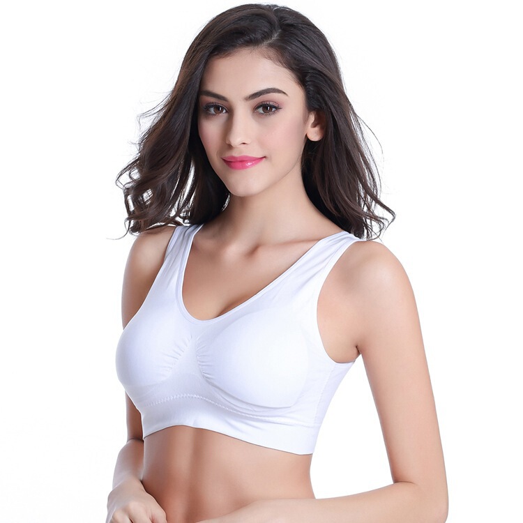 Large size zero restraint underwear no steel ring seamless adjustment bra one-piece Sports yoga underwear thin bra