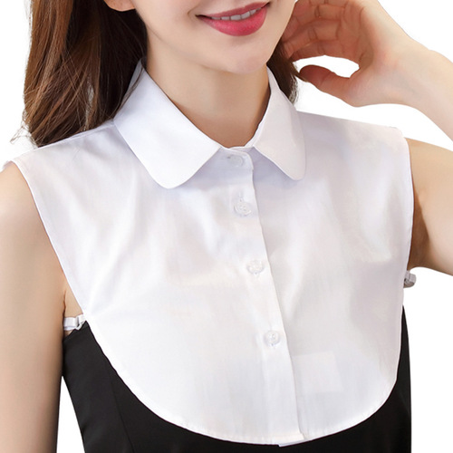 Fake collar women's white all-match shirt collar decorative collar shirt collar square collar stand collar cotton spring and autumn collar round neck