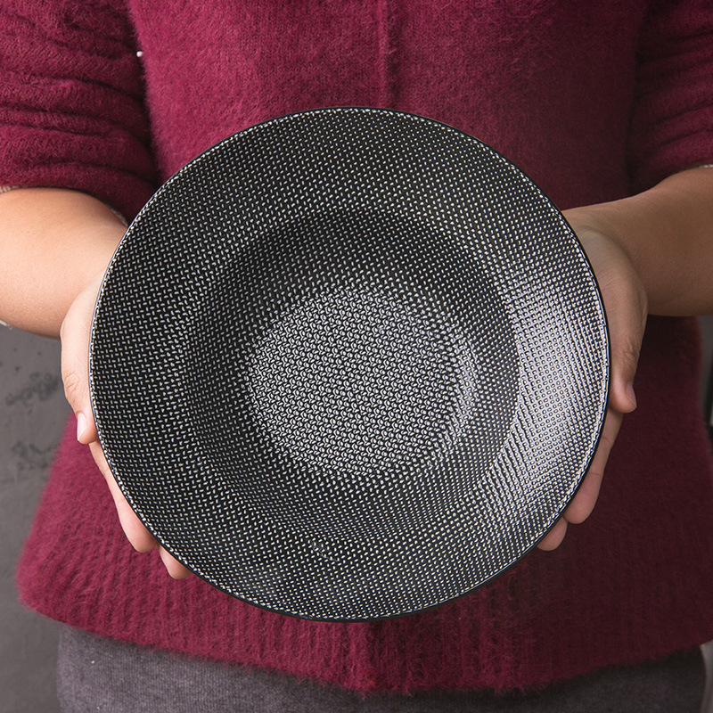 Cubiertos europeos de 7 piezas placa plana fideos tazón de ensalada