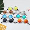 Children's fashionable sunglasses from pearl, glasses, wholesale