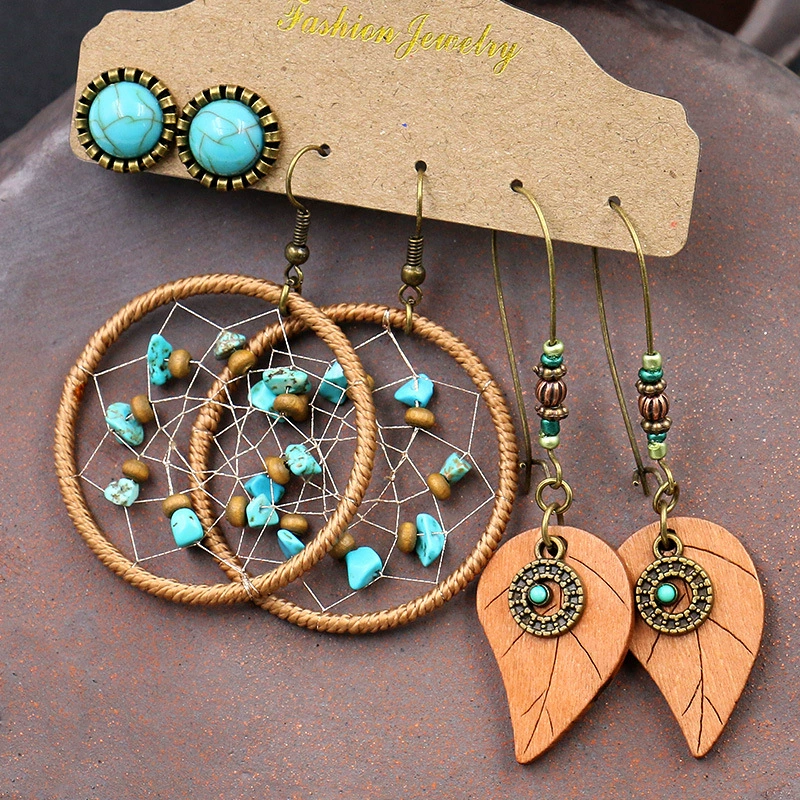 Аксессуар handmade, серьги, ретро металлический набор с кисточками, Aliexpress, Amazon, набор из 3 штук, оптовая закупка