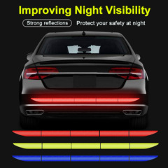 Cross-border large long reflective car sticker for rear trunk decoration, car decal, anti-collision and rear-end collision warning sticker
