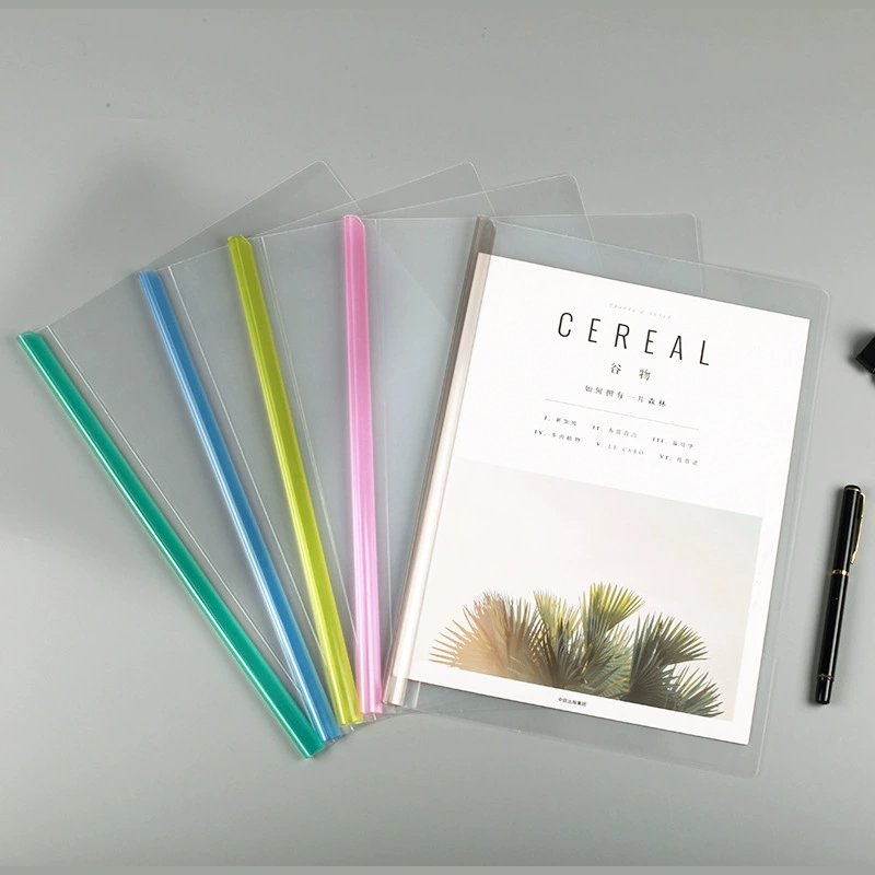 Changhe Wholesale 6 мм Красочный каплевидный стержень прозрачная папка A4 контракт отчет о проекте резюме стержень клип