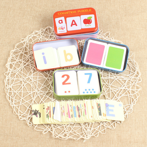 Children's early education cards fruit animals alphanumeric cards toys educational intelligence visual development learning cards