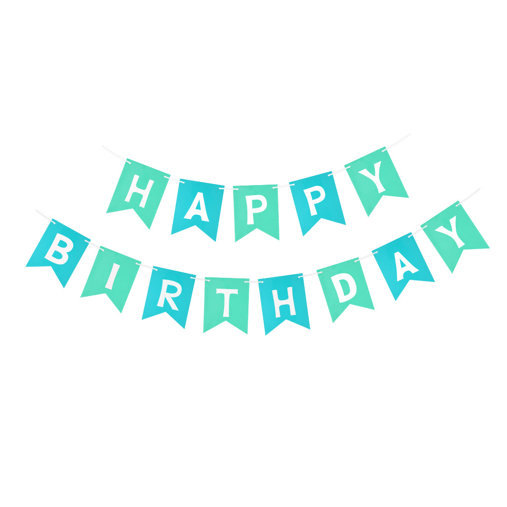 Bandera de cumpleaños estilo 2026, decoración para fiestas, pancarta con letras de feliz cumpleaños, bandera colgante con diseño de cola de pez