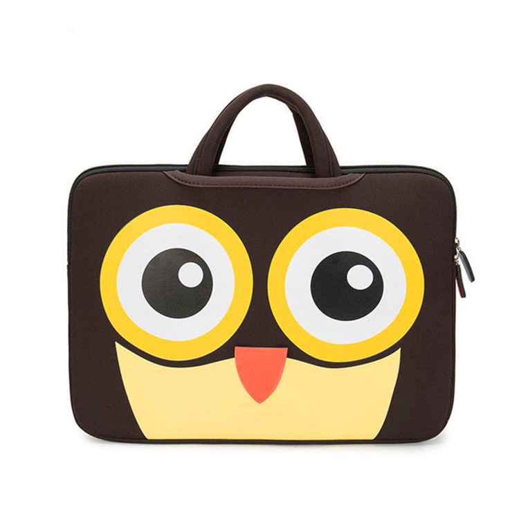 Owl Computer Bag Portable Outer Pocket Laptop Cross-Border Neoprene Briefcase iPad Protective Case Breathable and Wear-Resistant