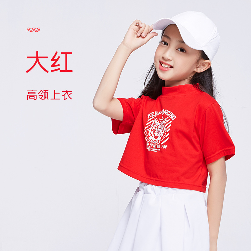 Top cuello alto-Rojo