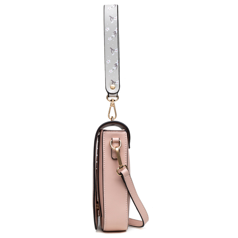 Fabricante spot al por mayor comercio exterior transfronterizo bolsa de teléfono móvil mujer Japón y Corea del Sur pequeña PU fresca hebilla vertical bolso de hombro bolso de mensajero