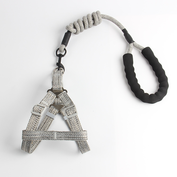 Venta caliente transfronteriza cuerda de tracción para mascotas correa de pecho para perros pequeños y medianos cuerda redonda pecho trasero suministros de tracción al por mayor