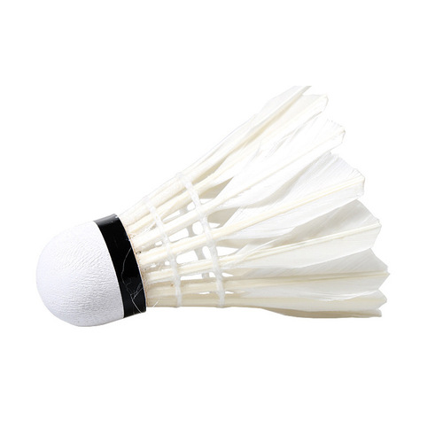 Factory direct sales white humpback duck feather 1001 training badminton 12-pack durable entertainment junior badminton
