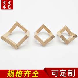 榉木松木月亮灯支架 小夜灯底座 家居办公室实木支架