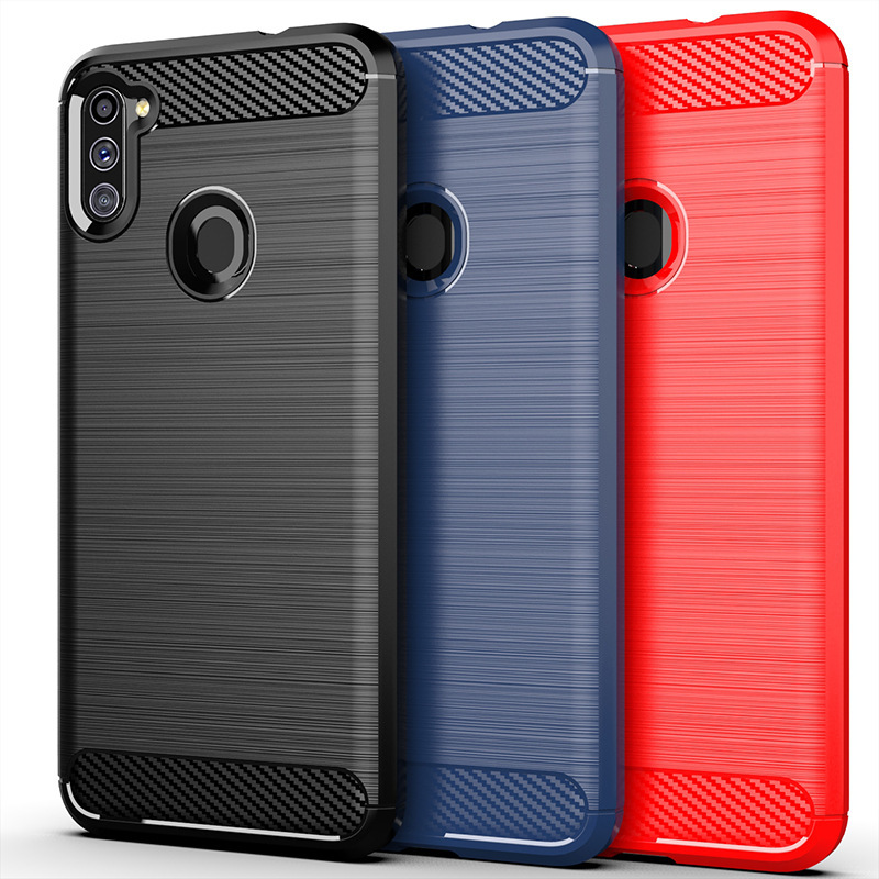 For Samsung A11 European Phone Case A5 2017 Protective Case A7 2017 Soft Silicone Brushed All-Covering Drop-Resistant