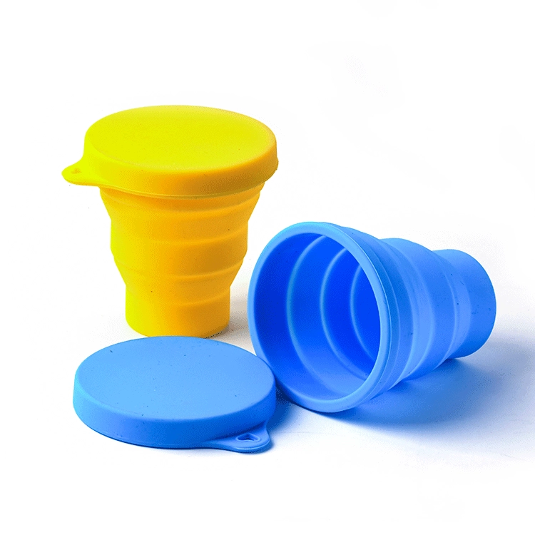 Силиконовый складной стакан для воды для дома кружка портативный стакан для воды с крышкой один стакан для 180 мл рюкзак с отверстиями