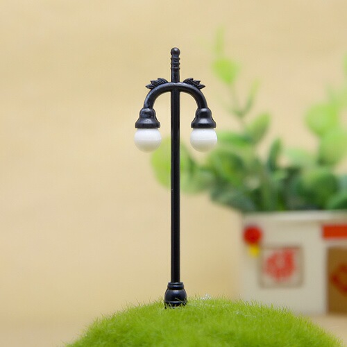 Moss succulents, micro landscape lights, decoration, scenery, model lights, sand table, street light ornaments, simulation lights