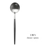 L Black Gold Portuguese Western Restaurant and fork spoon Retro tavern tableware Nordic wind tableware stainless steel spoon fork chopsticks