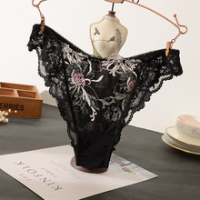 雕婵厂家直供批发高弹力花边显臀性感女内裤