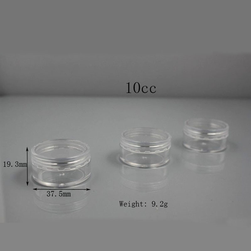 现货圆形膏霜分装瓶塑 多规格化妆品瓶膏霜瓶扁平圆柱膏霜小样瓶