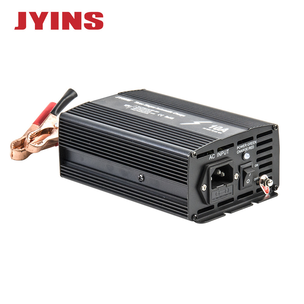 220v转12v 10A高频充电器可支持铅酸电池/锂电池  电瓶充电器10A