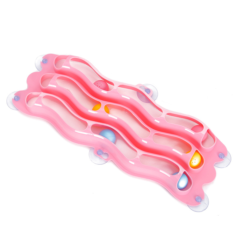 Mejora de tres capas gato pista divertido gato juguete pared lechón gato juguete auto-Hola gato rascarse Paquete de juguete en stock