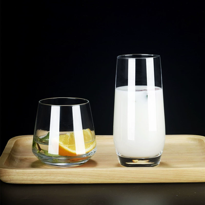 Crystal tea cup for home use, clear water glass, mousse