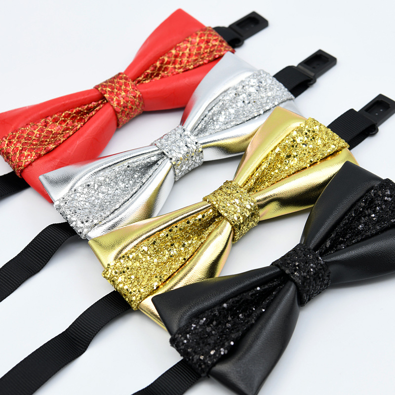 (Wholesale), fashionable polyurethane bow tie for events with bow, Korean style