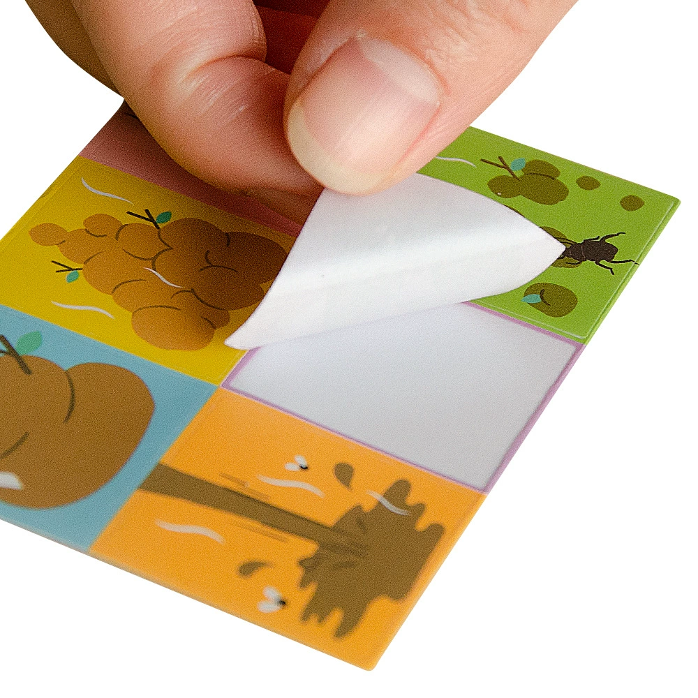 Фрикционная наклейка с ароматом Детский мультфильм Скребок Аромат Клейкая бумажная этикетка с ароматом Попробуйте нюхать наклейку